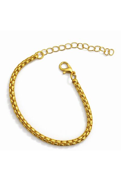 Ka Art Gallery Steel Adjustable Bracelet with Extension – Self-Patterned Gold...