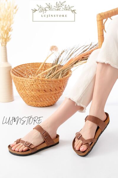 ljn lujinstore Luji̇nstore Women's Flip-Flops with Orthopedic Sole and Double...