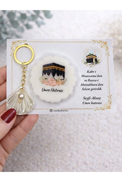 Tasarım 10 adet Umre hediyelik magnet ve anahtarlık paketi