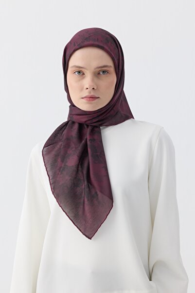 İpekhan Winter Bloom Soft Scarf 1246 Claret Red