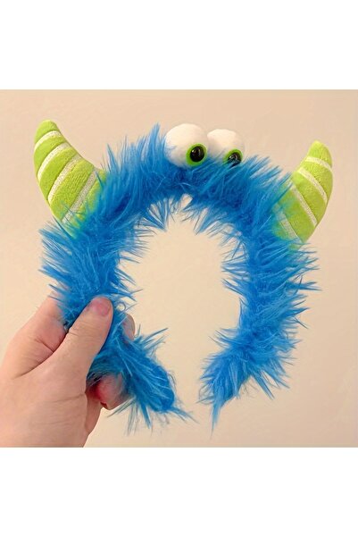 Accessories Симпатична забавна ежедневна дамска корона със синьо-зелени плюше...