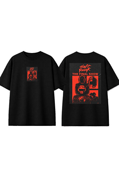 urbvn Μπλουζάκι Daft 1 Design με στάμπα, μαύρο, oversized