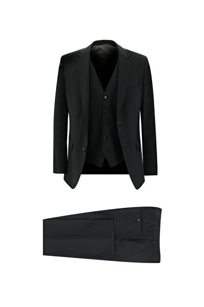 Abdullah Kiğılı Costum cu vestă din lână 7 Drop Slim Fit