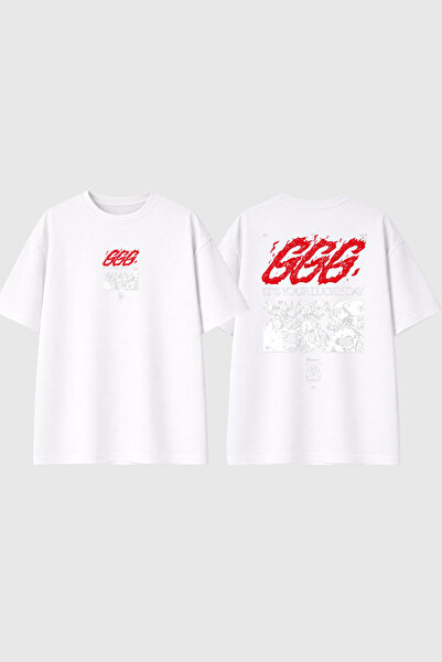 urbvn Lucky Day 777 Design Printed White Oversize t Shirt