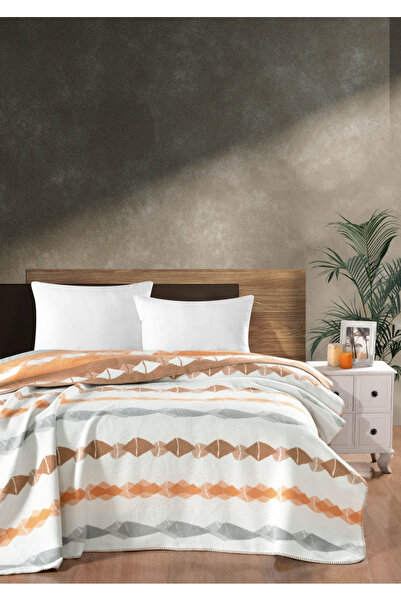 Sivalde Hessen Cotton Double Blanket |   Cinnamon, 200X220 cm