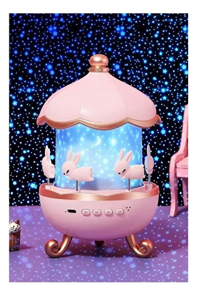 Generic Rabbit Star Projector Night Light for Kids – 6 Film Rotating Galaxy &...