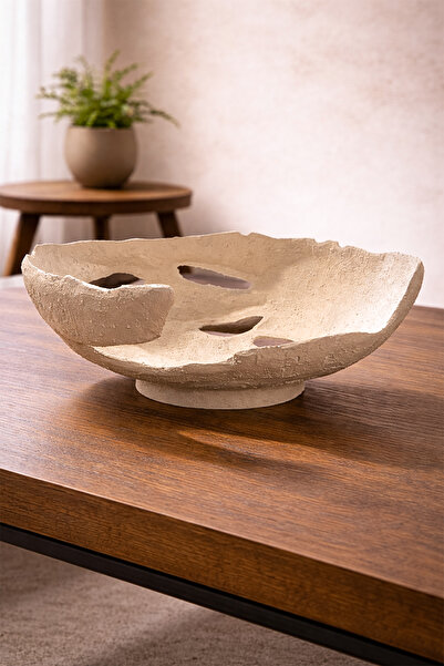 Hmydesign Dekoratif Seramik Tabak El Yapımı Modern Ev Dekoru – Caretta