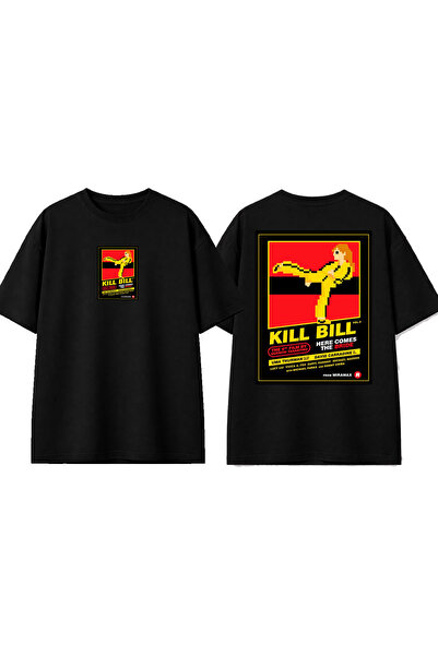 urbvn Crna prevelika majica sa printom dizajna Kill Bill 2