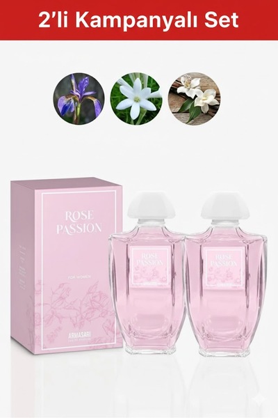 Armasari Rose Passion Edp Kadın Parfüm 100ml 2'li Set | Çiçeksi ve Odunsu |Mi...