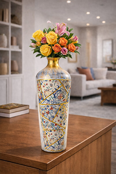 Hmydesign Dekoratif Seramik Vazo El Yapımı Modern Ev Dekoru – Noma