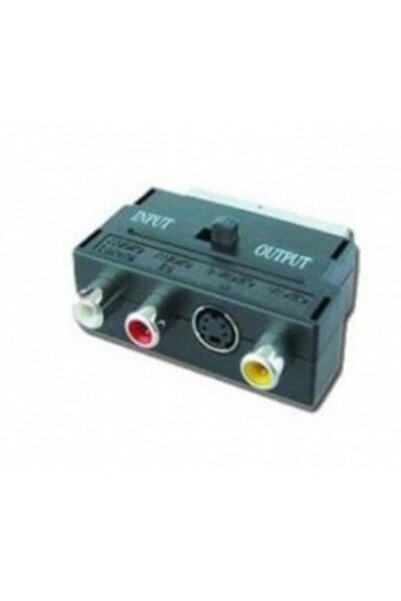 Gembird ADAPTOR EUROSCART 3x RCA - 1x S-VIDEO