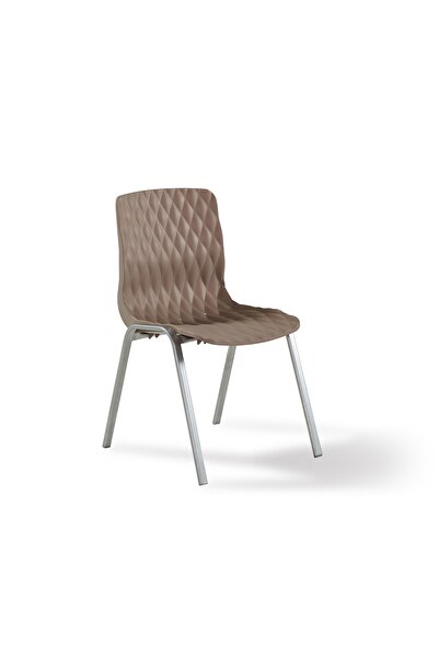 Novussi Royal chair, cappuccino color, polypropylene (PP), reinforced with fi...