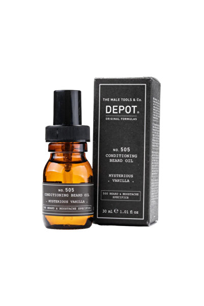 DEPOT Depot, 500 Beard & Mustache Specifics No. 505, Λάδι για γένια, Μυστηριώ...