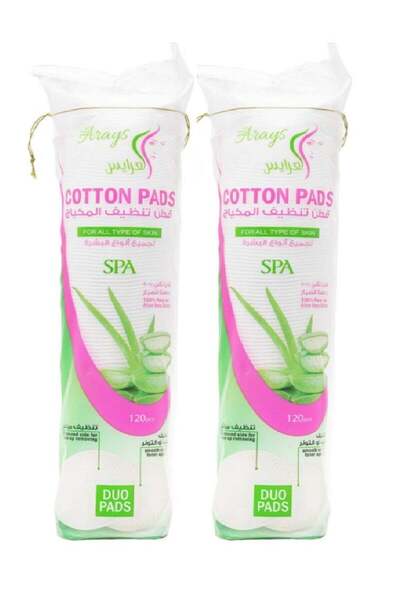 Alarays Pads Pure Cotton Make-Up 120 pcs Pack of 2