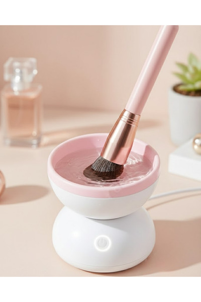 Clevora Electric Makeup Brush Cleaning Bowl with Silicone Surface