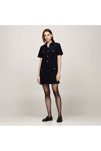 Tommy Hilfiger Kadın Mavi Elbise