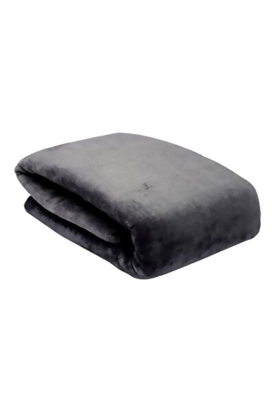 HOME AURAA بطانية ميلو - مقاس كينج مايكرو فلانيل - 240×220 سم - فضي