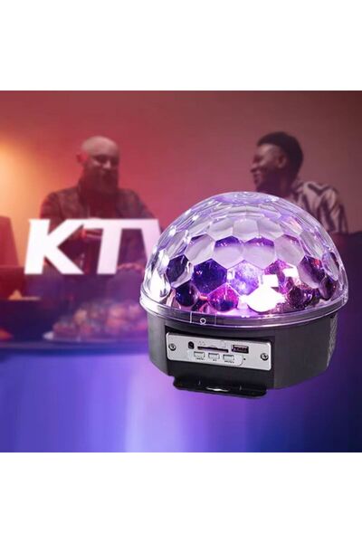 gen Bluetooth Crystal Magic Ball Lamp with Music Speaker, LED Atmosphere Light