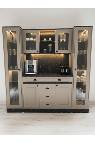 Avm 24 Mikel Masalı Kahve Köşesi Led Aydınlatmalı %100 Mdf Ücretsiz Montaj 20...