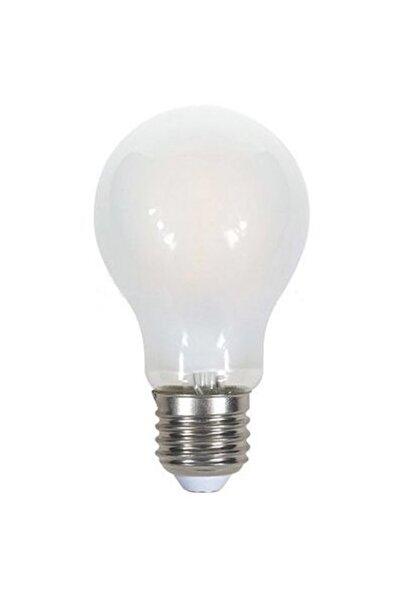 V-TAC Bec LED A60 E27 5W cu filament 2700K alb cald, sticlă mată