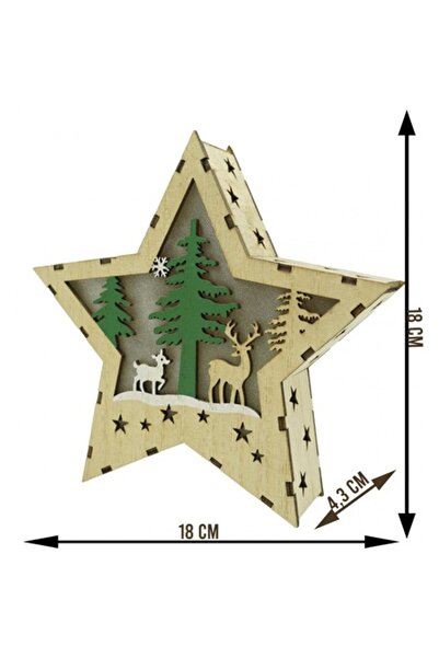 Avaleea Decorațiune luminoasă, model stea cu ren