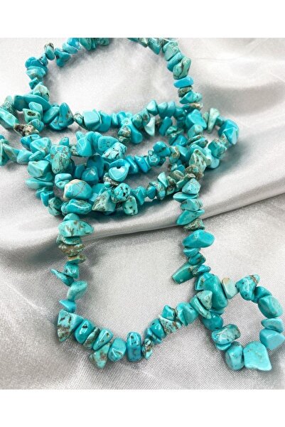 Zodyak Doğal Taş سلسلة حجر الفيروز المكسور الطبيعي - سلسلة كيركتاش فيروز