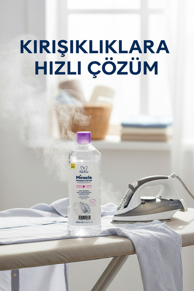 Papilion Ütü Suyu 1000 ml Kireçlenmeye Karşı Etkili Kolay Ütüleme Pratik Çözü...