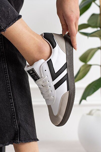 Lento Retro-V Retro Model Kauçuk Taban Ortopedik Bağcıklı Sneaker Spor Ayakkabı