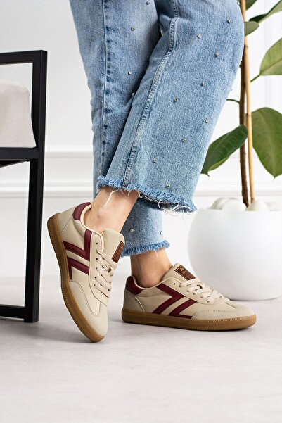 Lento Retro-V Retro Model Kauçuk Taban Ortopedik Bağcıklı Sneaker Spor Ayakkabı