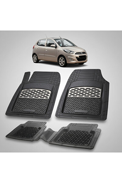 TEAMCAR Χαλάκια αυτοκινήτου Hyundai i10 2010-2013 - Τύπος καουτσούκ Tavia-Silver