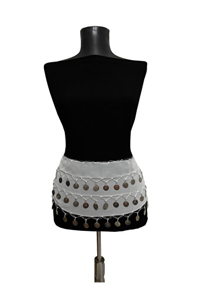 PAPATAY حزام شاكيرا للرقص - حزام خصر للرقص الشرقي - إكسسوار مسرحي مزين بالترتر