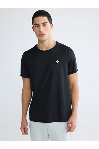 LC Waikiki Rmz Gi̇yi̇m Farkiyla Zero Roba Collar Men's Sports T-Shirt