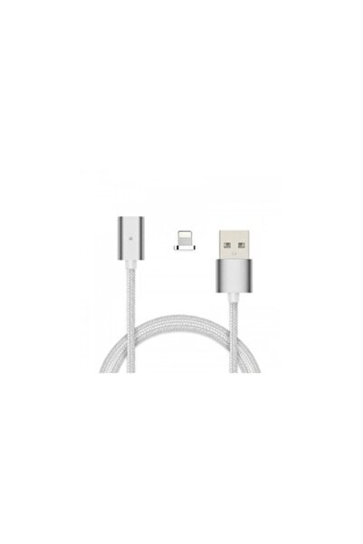 SOHO Cablu de încărcare magnetic Lightning, 1m, textil, argintiu