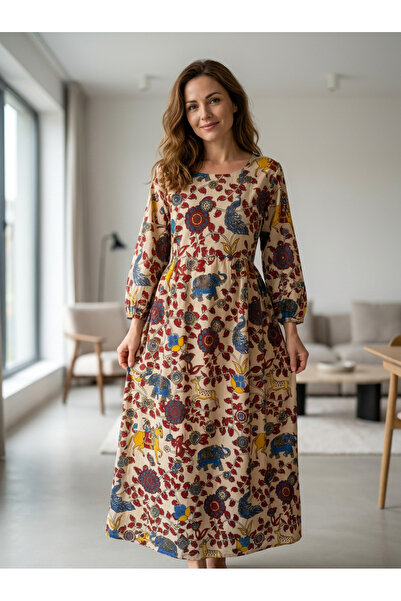 OEM Hand-printed cotton dress