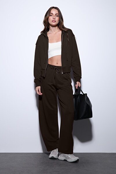 Antioch Kahve Kapüşonlu Eşofman Takım