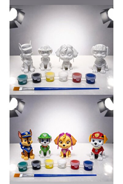 ALİS WORLD Montessori Paw Patrol Boyam Figür Temalı Boyama Seti Kendin Yap Eğ...
