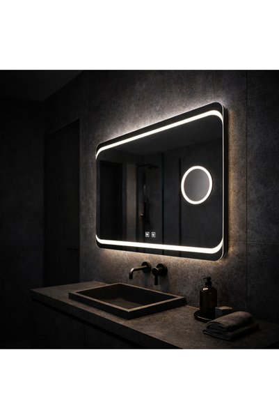ALC-Shop Oglinda LED Rectangulara, 80x60cm, Stella Touch, Sistem Dezaburire