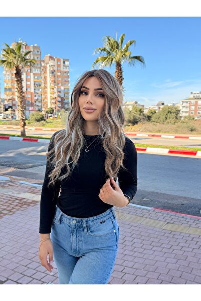favorim peruk New sezon gerçek saç dokusunda röfleli peruk