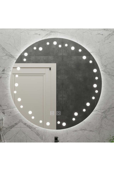 Alessandro DESIGN Oglinda LED Touch Ivory, Sistem Dezaburire, Diametru 60cm, ...