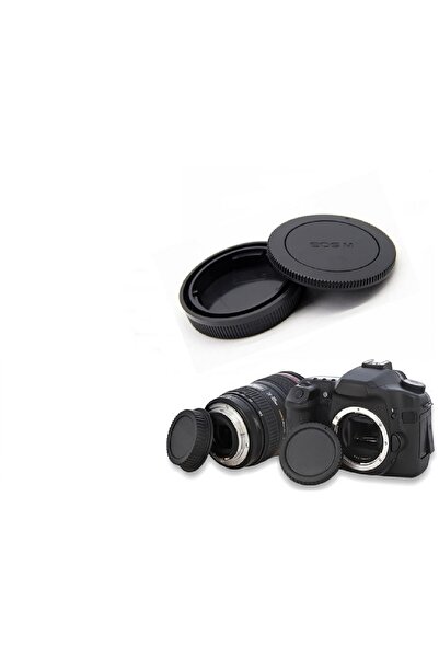 AZT Canon Eos M Fotograf Makineleri ve Lensleri için Body Ön ve Lens Arka Kap...