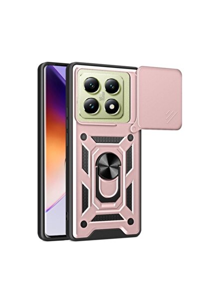 Evi Husă pentru Xiaomi 14T, seria CamShield, X29, poliuretan, auriu roz