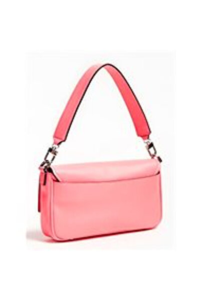 Guess Guess, Brightside, Πολυουρεθάνη, Υφασμάτινη Τσάντα, Λογότυπο 4G, Νέον Ρ...