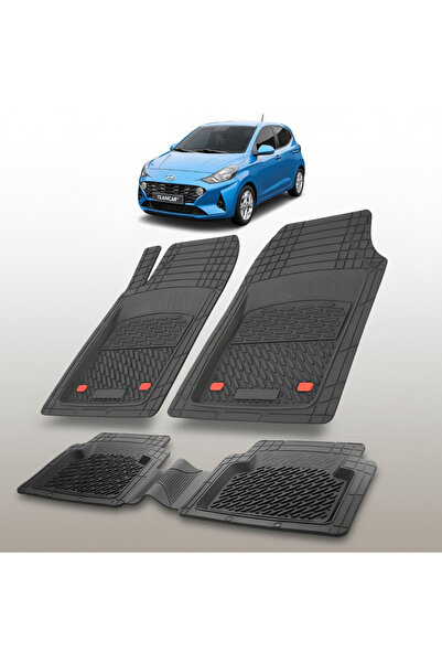 TEAMCAR Car Mats Hyundai i10 2019-2023 - Rubber Mat-Black