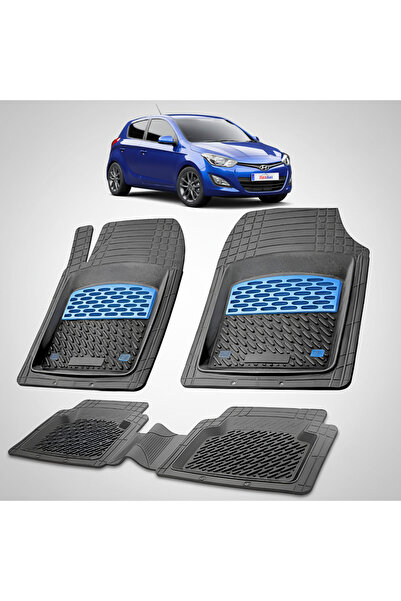 TEAMCAR Car Mats Hyundai iGen i20 2012-2014 - Rubber Floor Mat-Blue