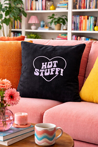 NO BRAND Embroidered Velvet Throw Pillow Cover