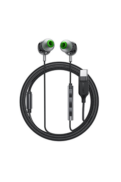 Acefast Casti in-ear Type-C cu microfon L5, 1.2m, negru