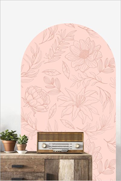 Piksel Grafik Soft Bloom Floral Wall Sticker - Bohemian Pattern