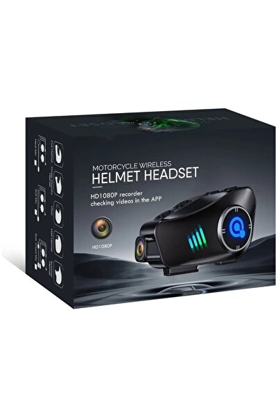 EN SİGA Full HD 1080P Kameralı Motosiklet Kask İçi Bluetooth Kulaklık ve İnte...