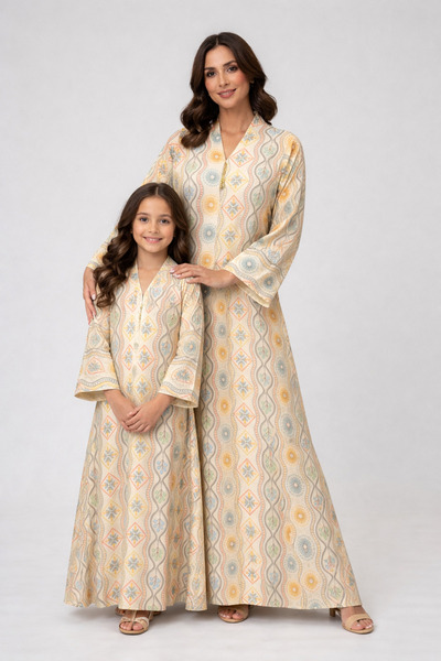 THOGUE Kuwaiti jalabiya for mother and daughter