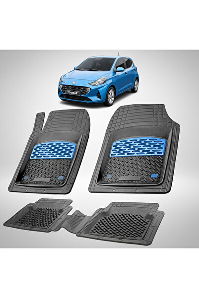 TEAMCAR Covorase Auto Hyundai i10 2019-2023 - Tavita Cauciuc-Blue
